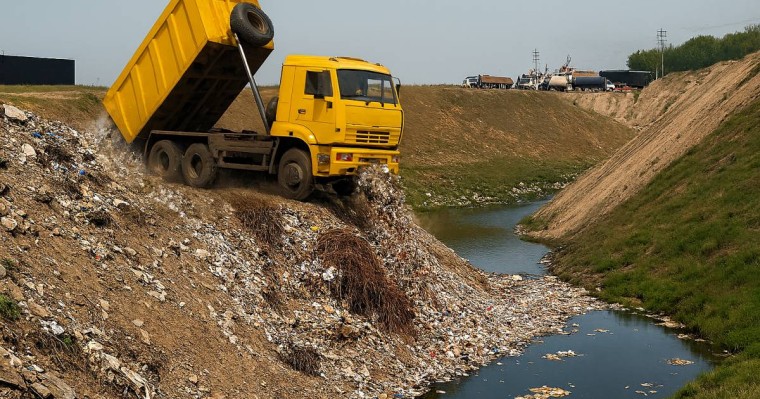 Тереңқараны тұрмыстық қалдыққа толтырған кім?