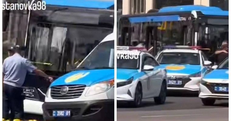 Астанада автобус жаяу жүргіншілер жолында әйелді қағып кетті (видео)