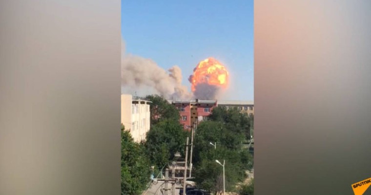 Арыстағы жарылыстар: куәгерлер түсірген видео