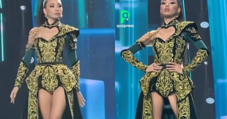 "Мынау не купальник пе?": Әлем аруы байқауына қатысқан қазақ қызы ұлттық киімі халықтың ашуын тудырды