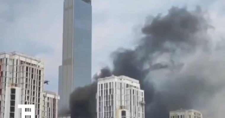 Астанада жаңа салынып жатқан тұрғын үйден алапат өрт шықты