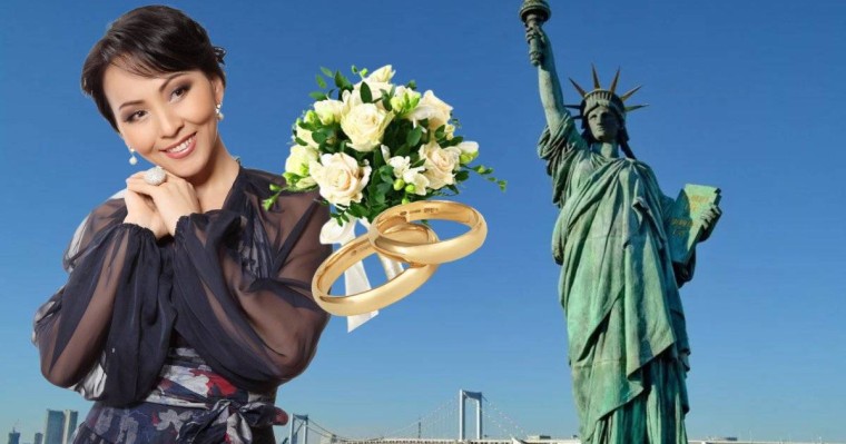 Айгүл Иманбаева Америкада тұратын IT маманына тұрмысқа шықты