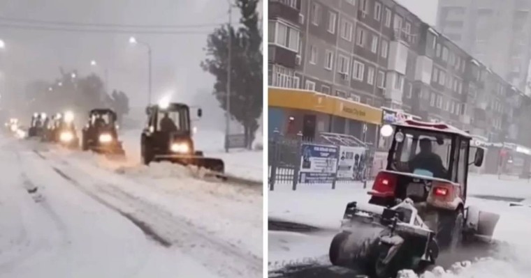 Павлодарға "қыс келді": Қала көшелерін қар басып қалған (видео)