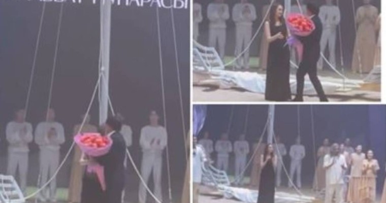 Жұлдызға 101 розасымен келген Қайрат Нұртас елді жылатты