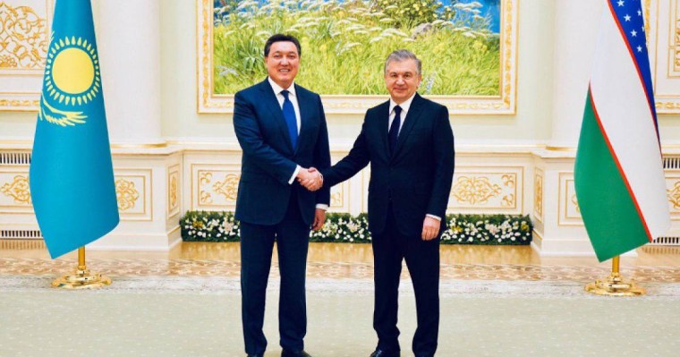 政府总理马明会见乌兹别克斯坦总统米尔季约耶夫