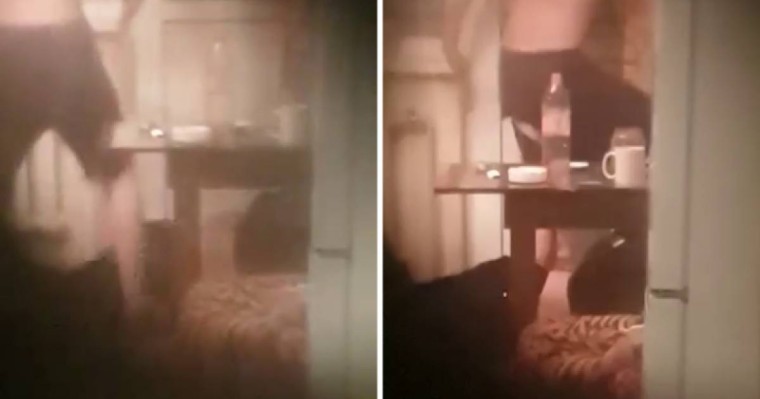 "Тепкілеп жатыр". Алматыда әйелін ұрып-соққан ер адамды көршілері видеоға түсіріп алды