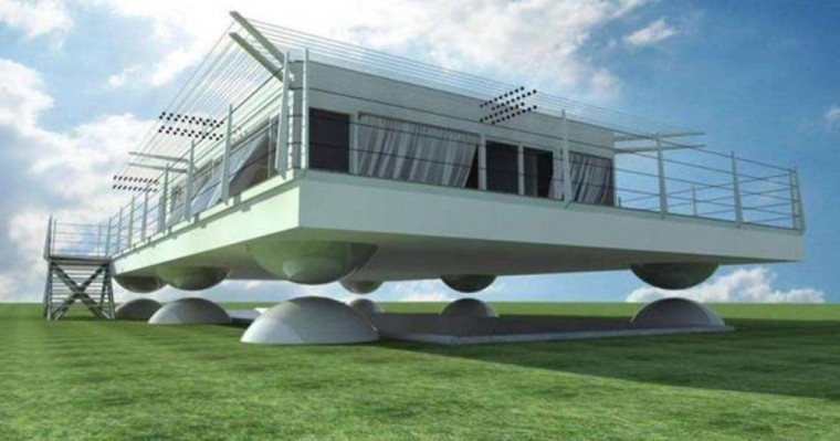 Жапонияда жер қозғалғанда өздігінен көтеріліп кететін үйлер салынып жатыр