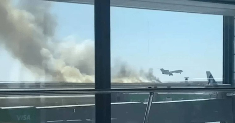 Астана әуежайы маңындағы өрт аумағы ұлғайды: өртті 40 адам сөндіруде