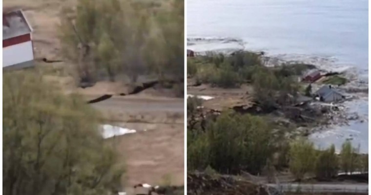 Жер көшкінінен бүкіл ауыл теңізге батып кетті - Қазақстан жаңалықтары