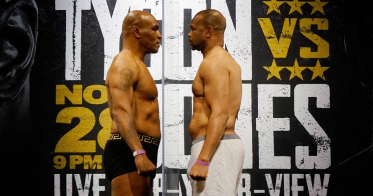 Майк Тайсон мен Рой Джонстың жекпе-жегі жанжалмен аяқталды