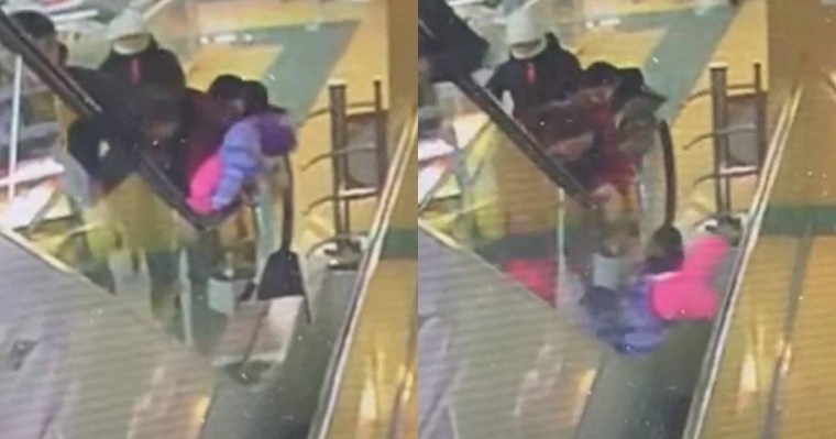 Оралда ана 9 айлық қызын эскалатордан құлатып алды