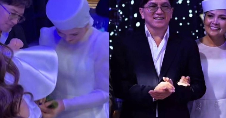 «Дәстүрді білмейді»: Сәкен Майғазиевтің әйелі тұсау кесемін деп сынға қалды (ВИДЕО) 