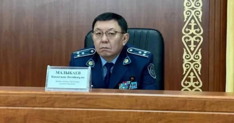 Жамбыл облысының полиция басшысы орынбасары ұсталған соң қызметінен кетті