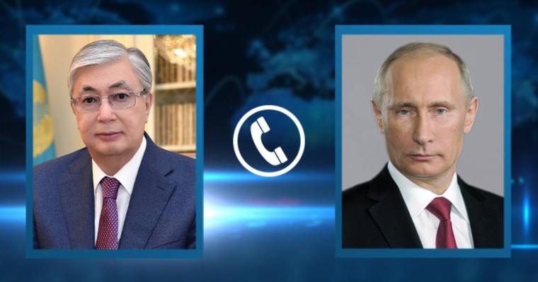Мемлекет басшысы Қасым-Жомарт Тоқаев Ресей Президенті Владимир Путинмен телефон арқылы сөйлесті