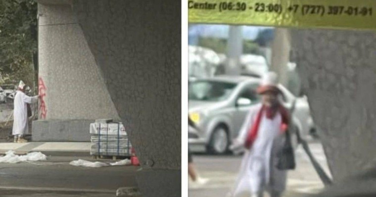  Амантай қажы жаңа көпірге "Аттан!" деп жазып, айыппұл арқалады