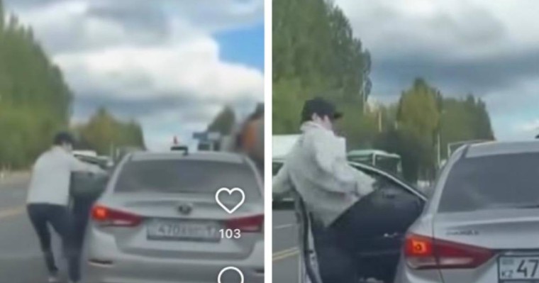 Жол үстіндегі дау: жүргізуші көлікті тепкені үшін жазаланды