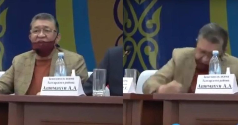 Үстелді төпештеп, төбелесе жаздады: 7 млрардтың есебін сұраған тұрғындарға Талғардың бас дәрігері қатты ашуланды (видео)