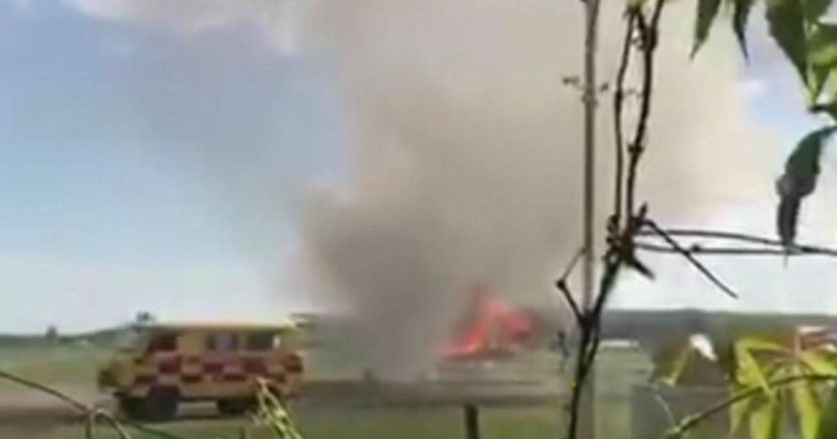 ШҚО-да ұшақ өртеніп кетті