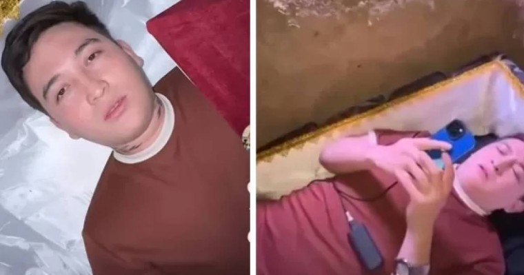 Қазақстандық блогер өзін тірідей көміп, желіде тікелей эфирге шыққан (видео)