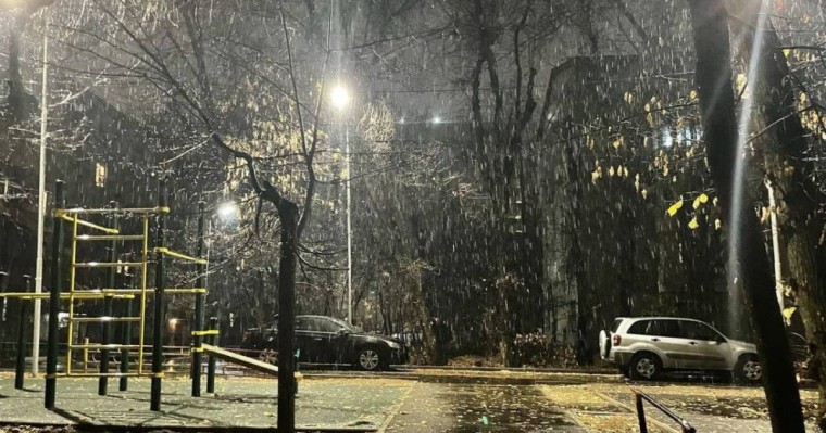 Алматыда алғашқы қар жауды