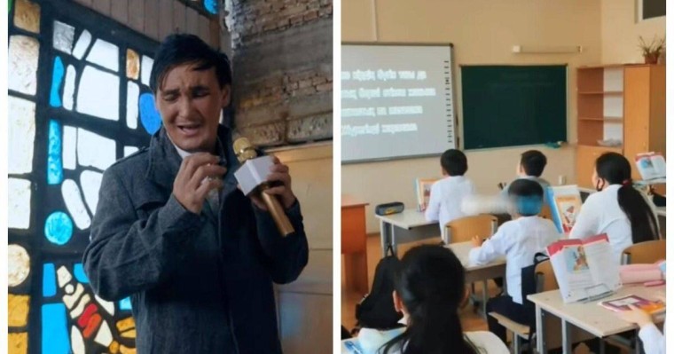 «Мұғалімді ата салыңдар»: оқушылар сабақта Мұрат Әбділдәнің әнін айтқан (видео)