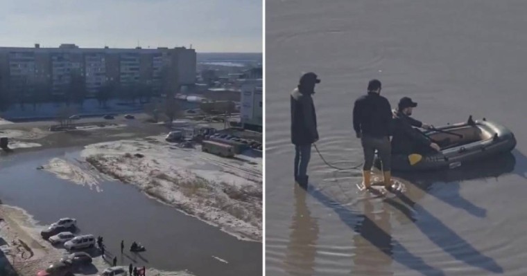 Қаланы су басты. Оралдықтар қайықпен жүруге мәжбүр