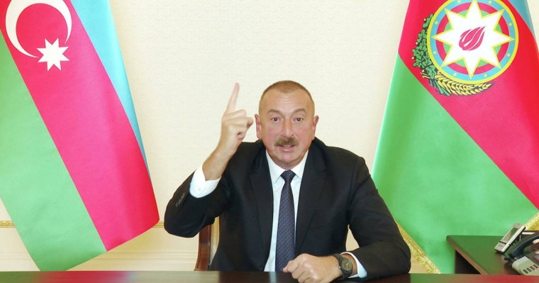 Ильхам Әлиев халыққа үндеу жасады: «Армения тізе бүкті»