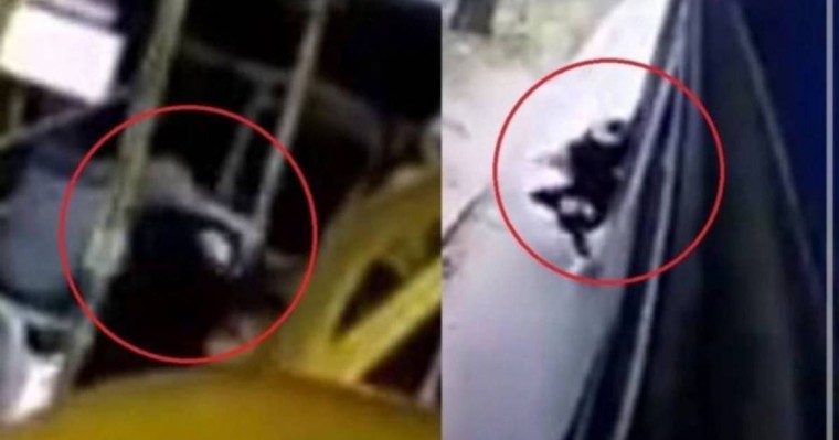 Автобус жүргізушісі 7 жасар баланың есікке қысылып қалғанын байқамай жүріп кеткен