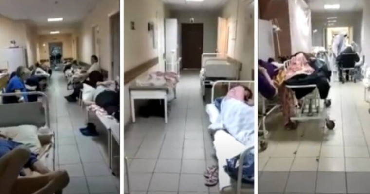 «Ауруханада орын жоқ»: Қазақстандықтар науқастар дәлізде жатқан видеоны талқылап жатыр