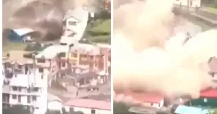 Үндістанда жойқын лай көшкіннен кейін жүзге жуық адам із-түзсіз жоғалып кетті (видео)