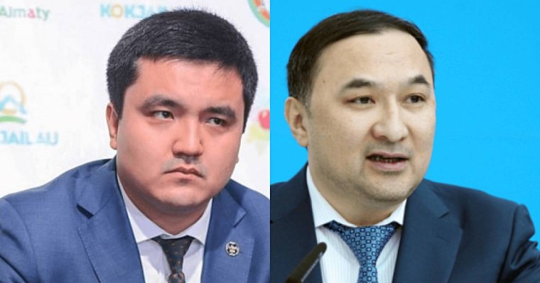 Замакима Алматы Кикимов ругает матом своего коллегу Бабакумарова