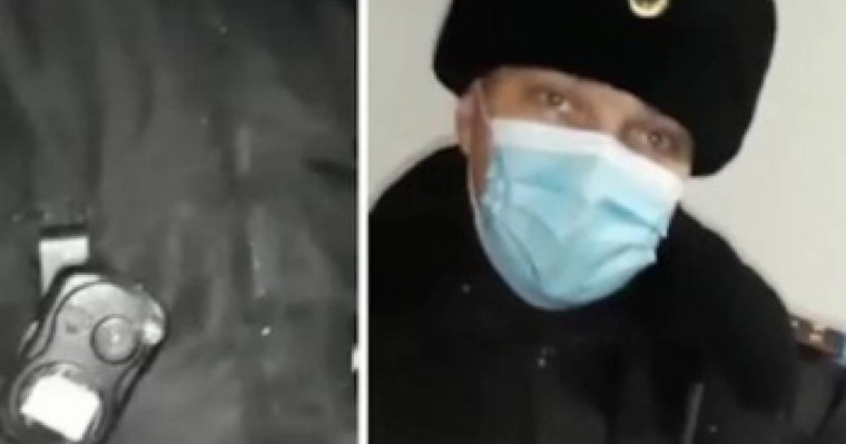 "Мен сенің қожайыныңмын": Әлеуметтік желіде полицей мен ер адамның видеосы тарап кетті