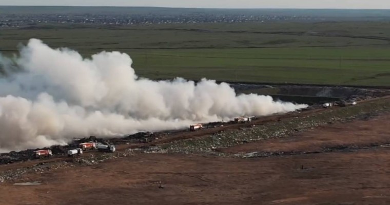 Ақтөбеде жаңа қоқыс полигоны өртенді