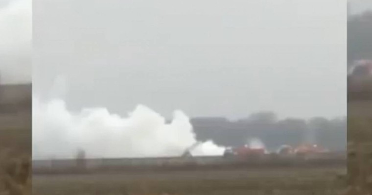 Алматы маңында ұшақ құлады: Бортта 6 адам болған (видео)