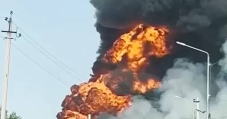 Түркістан облысында жанармай құю бекетінде жарылыс болды