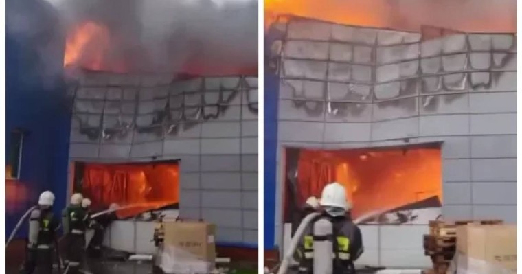 Павлодарда сүт өндіретін зауытта өрт шықты