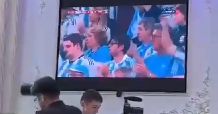 Аргентина мен Франция арасындағы матч тойда көрсетілген (видео)