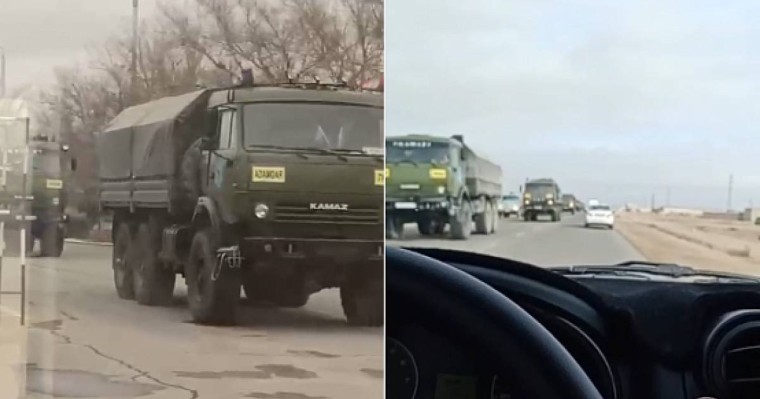 Маңғыстауда көптеген әскери техника бой көрсетті