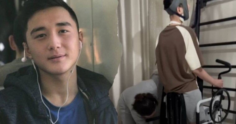 Әскерге сау кетіп, мүгедек болып оралған Ербаян Мұхтар аяққа тұра бастады 