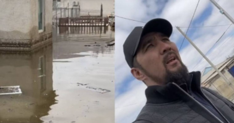 Балалық шағы өткен үйінің суға кеткенін көрген танымал актер жылап қалды