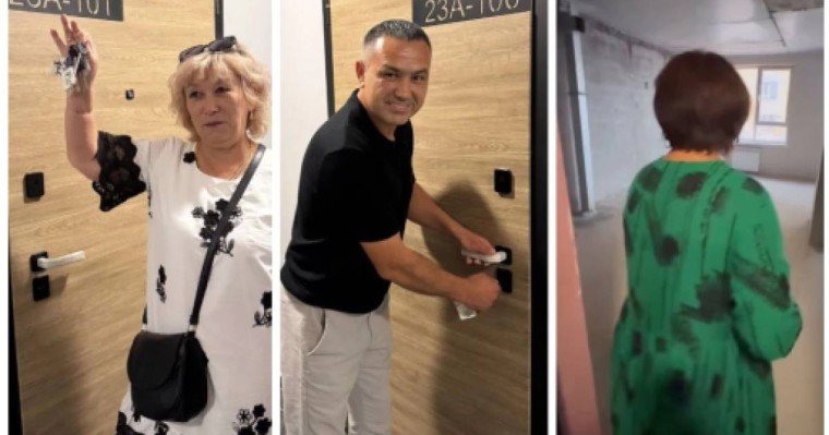 Кәсіпкер Тұрсынғали Алагөзовтің қызметкерлері өздеріне сыйға берілген пәтерлерін көрді