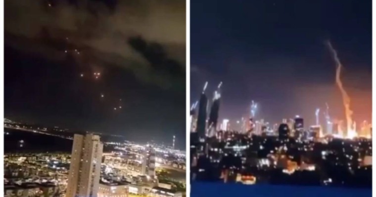 Иран Израильге соққы жасап, 300-ге жуық баллистикалық зымыран ұшырды