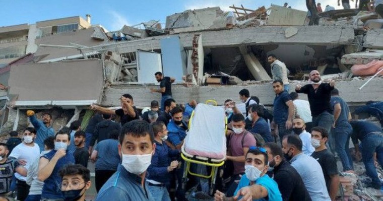 Измирдегі жер сілкінісі кезінде 24 кісі қайтыс болды