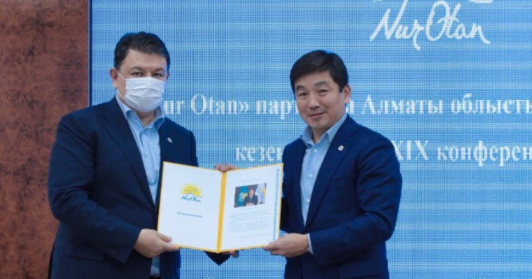 Қанат Бозымбаев Nur Otan-ның Алматы облысындағы филиалының төрағасы болып сайланды