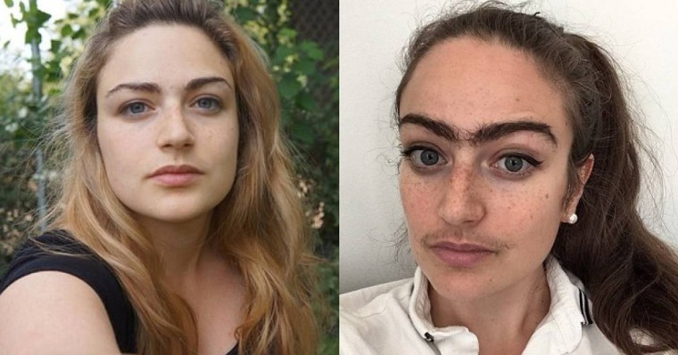 Әйел ер адамдарға ызаланып мұртын қырмай қойған