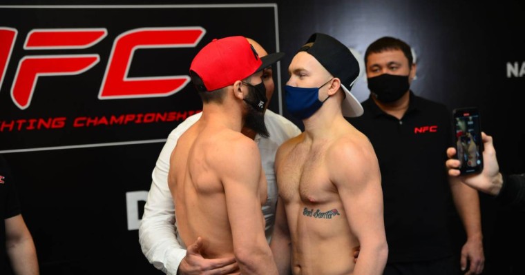 MMA жауынгерлері Naiza Fighting Championship 29 турнирінің алдында көз шақыстыру дуэлін өткізді