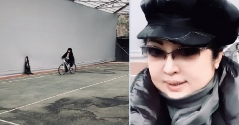 Ауласында велосипед тепкен Мақпал Жүнісова елді сүйсіндірді (видео)