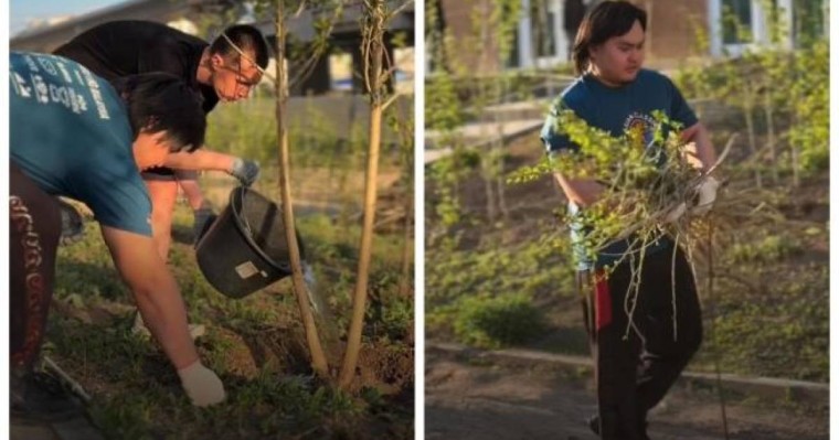 Таза Қазақстан: Астана жас пауэрлифтерлері экологиялық акцияға белсене қатысты