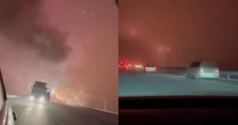 Нұр-Сұлтан-Щучинск тас жолында аяқ астынан отшашу басталды (видео)