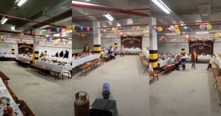 Қазақстандықтар автотұрақта той өткізді (видео)